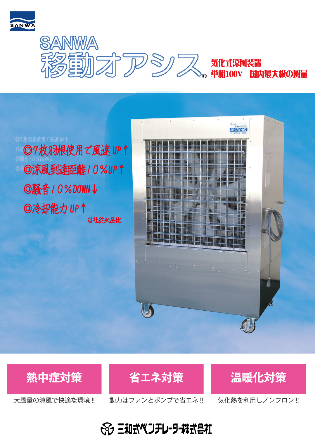 熱中症対策　気化式冷風機導入提案